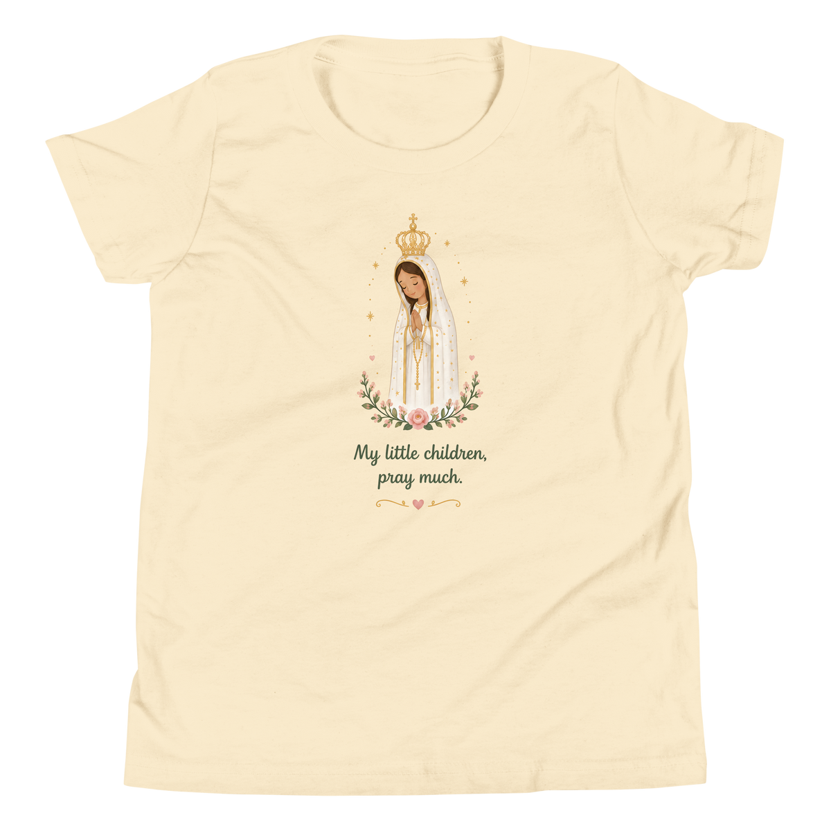 Pray Much Fátima Girls — Printful flat · Natural