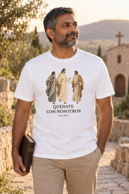 quedate-con-nosotros-tee lifestyle · White · bnr-card:mens-clothing