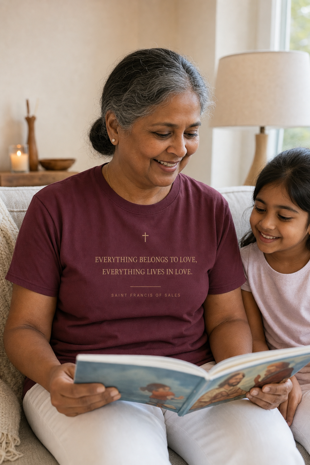 saint-francis-de-sales-t-shirt lifestyle · Maroon