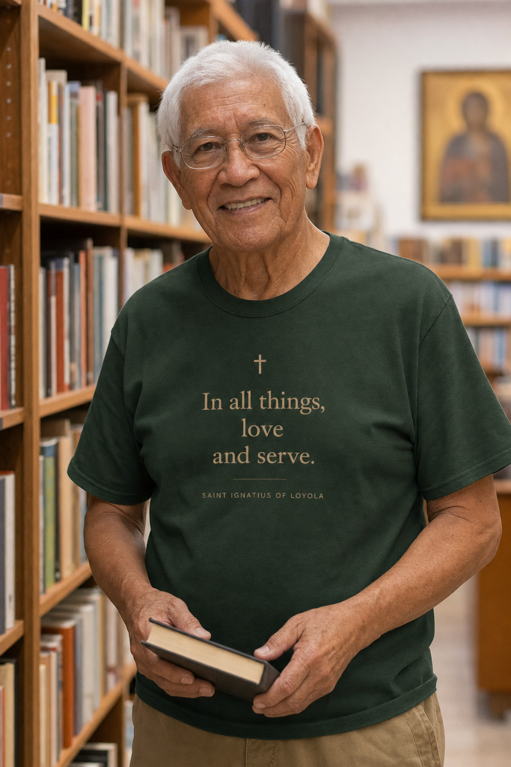 saint-ignatius-t-shirt lifestyle · Forest Green