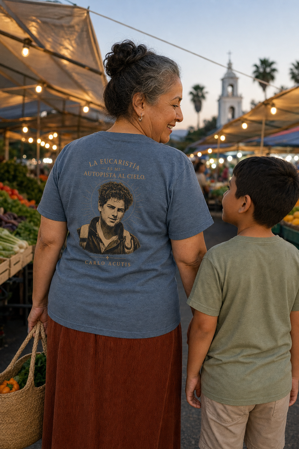san-carlo-acutis-t-shirt lifestyle · Heather Indigo