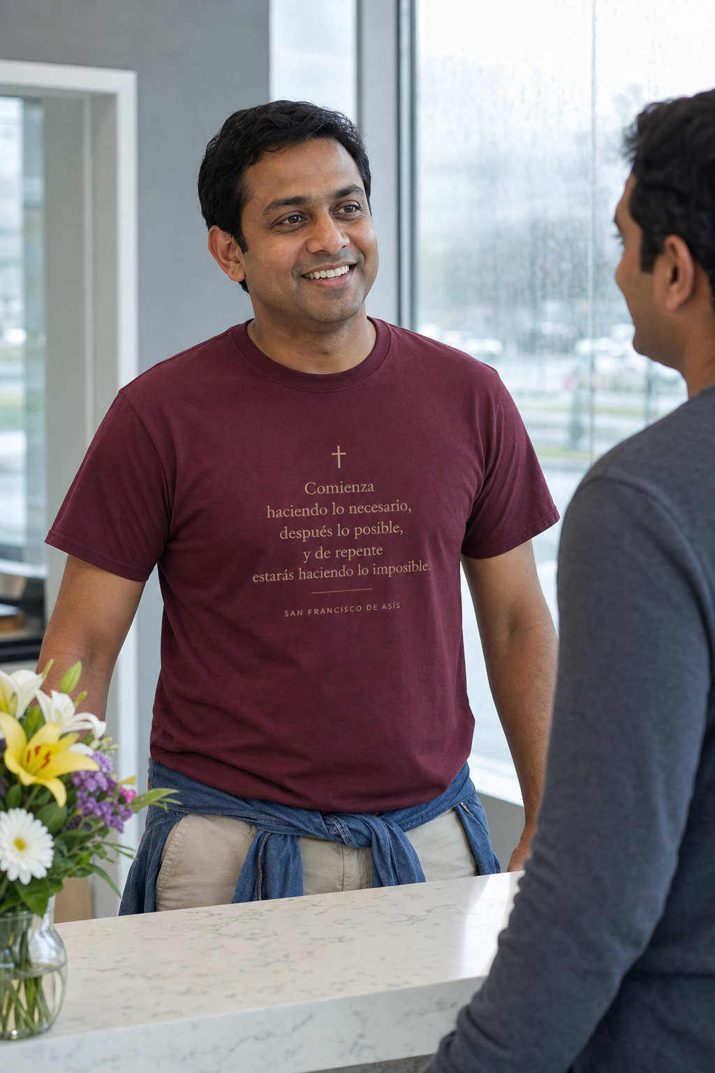 san-francisco-de-asis-t-shirt lifestyle · Maroon