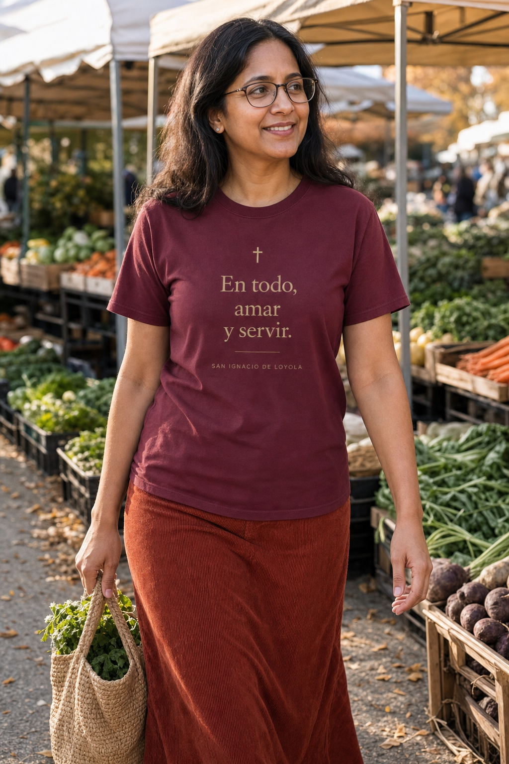 san-ignacio-de-loyola-t-shirt lifestyle · Maroon · bnr-card:womens-clothing