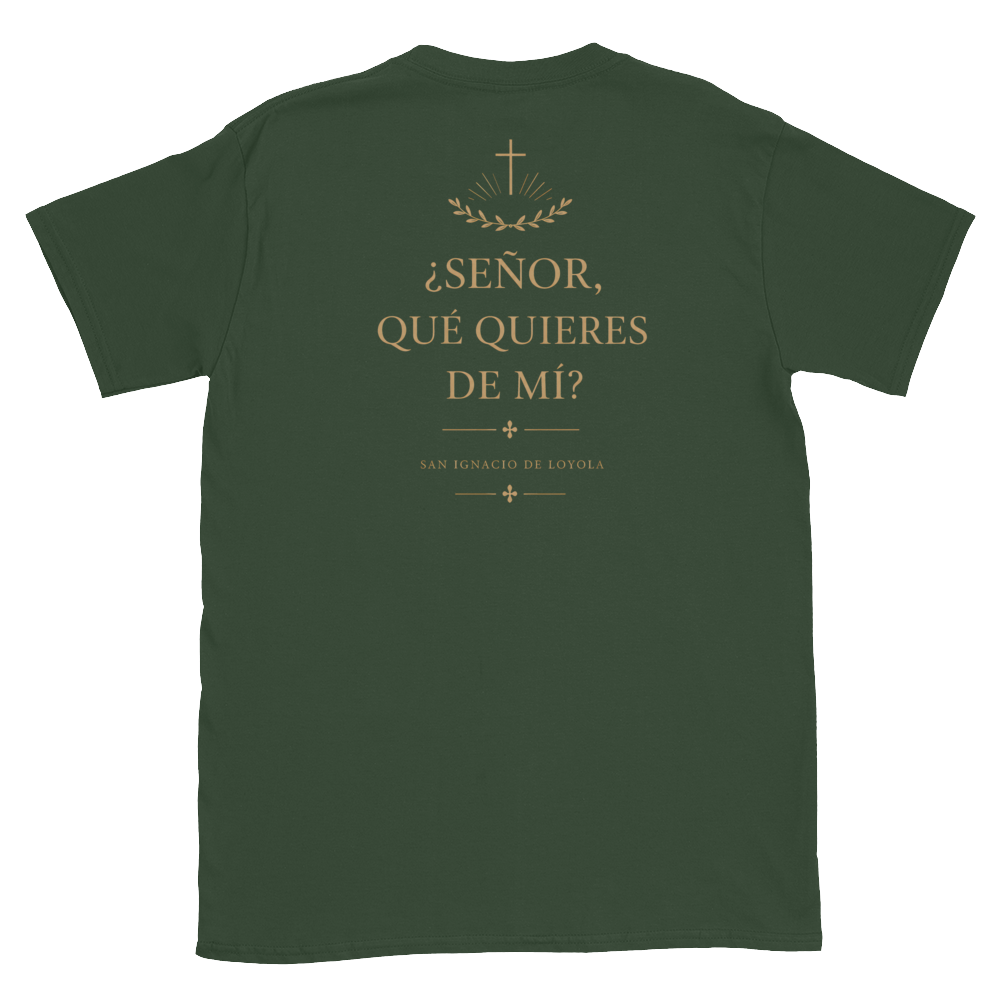San Ignacio Suscipe Tee — back · Forest Green