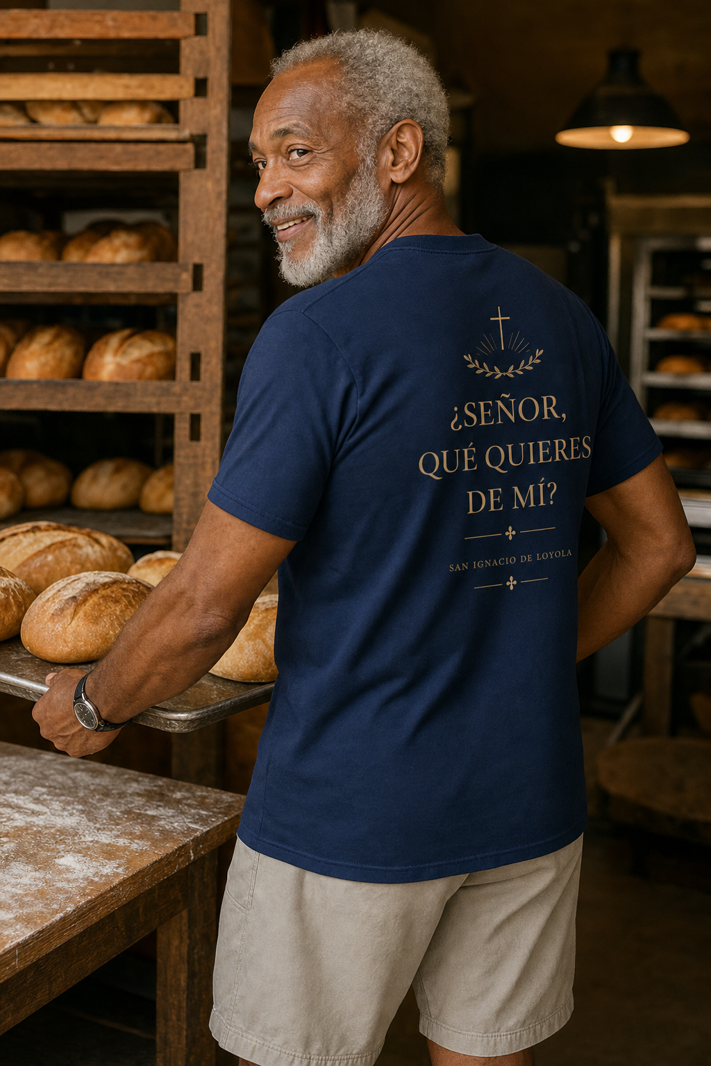 san-ignacio-suscipe-t-shirt lifestyle · Navy