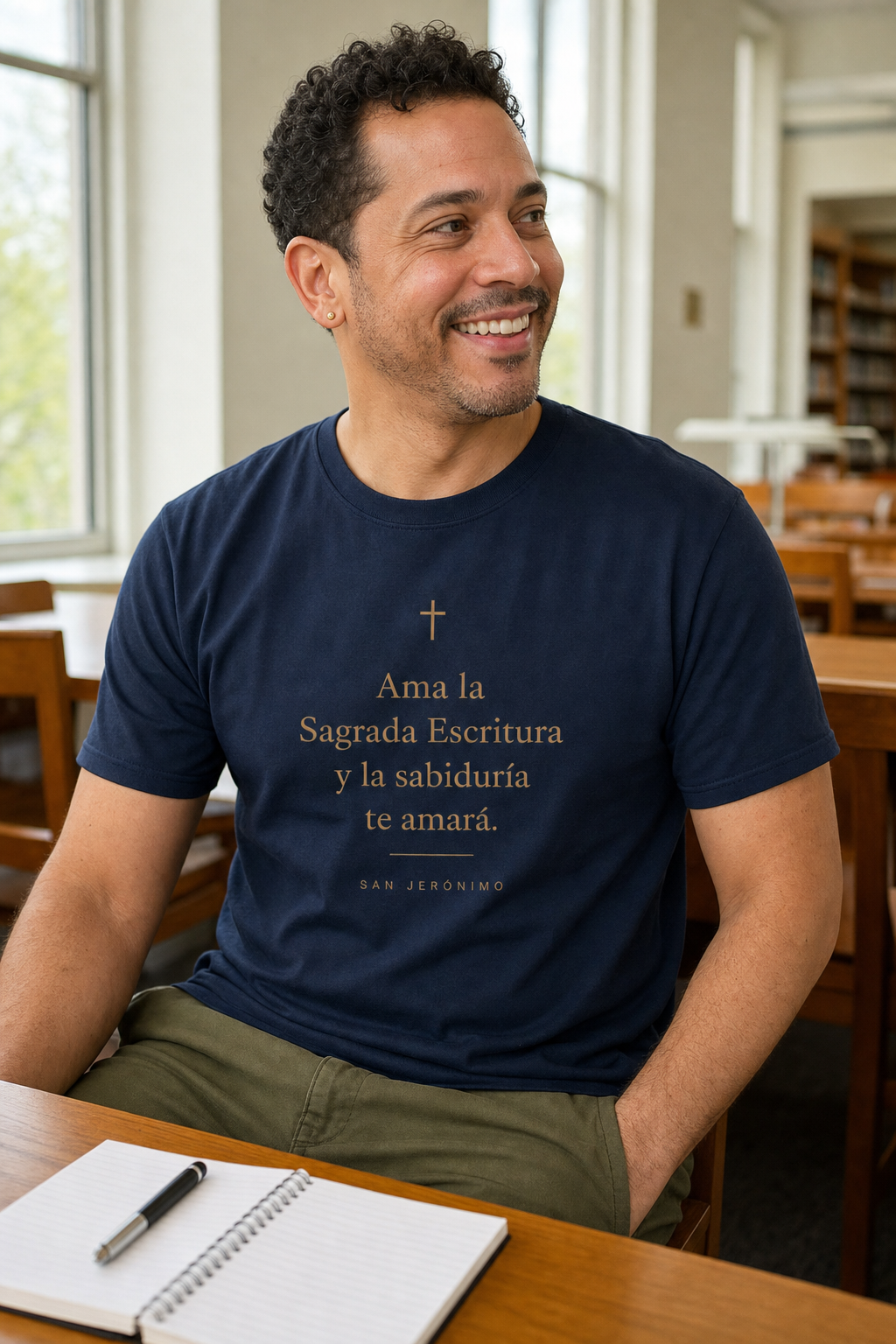 san-jeronimo-t-shirt lifestyle · Navy