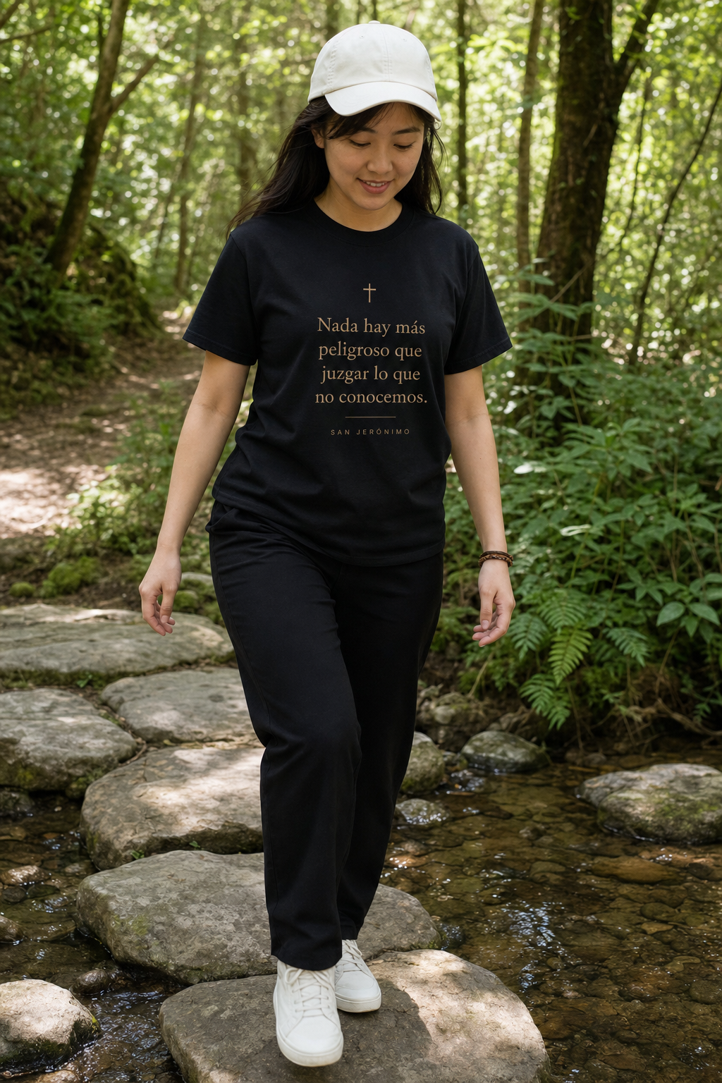 san-jeronimo-verdad-t-shirt lifestyle · Black · bnr-card:womens-clothing