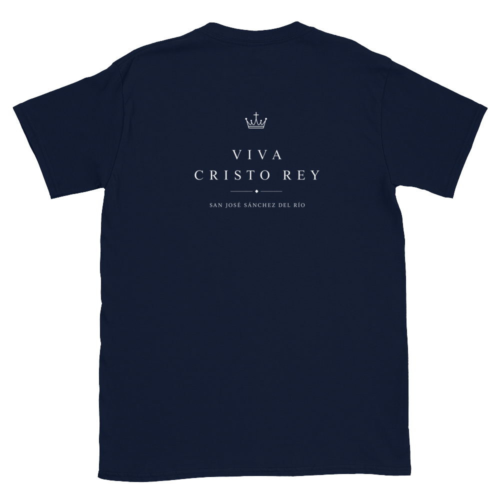 San José Sánchez del Río Crown Tee — back · Navy