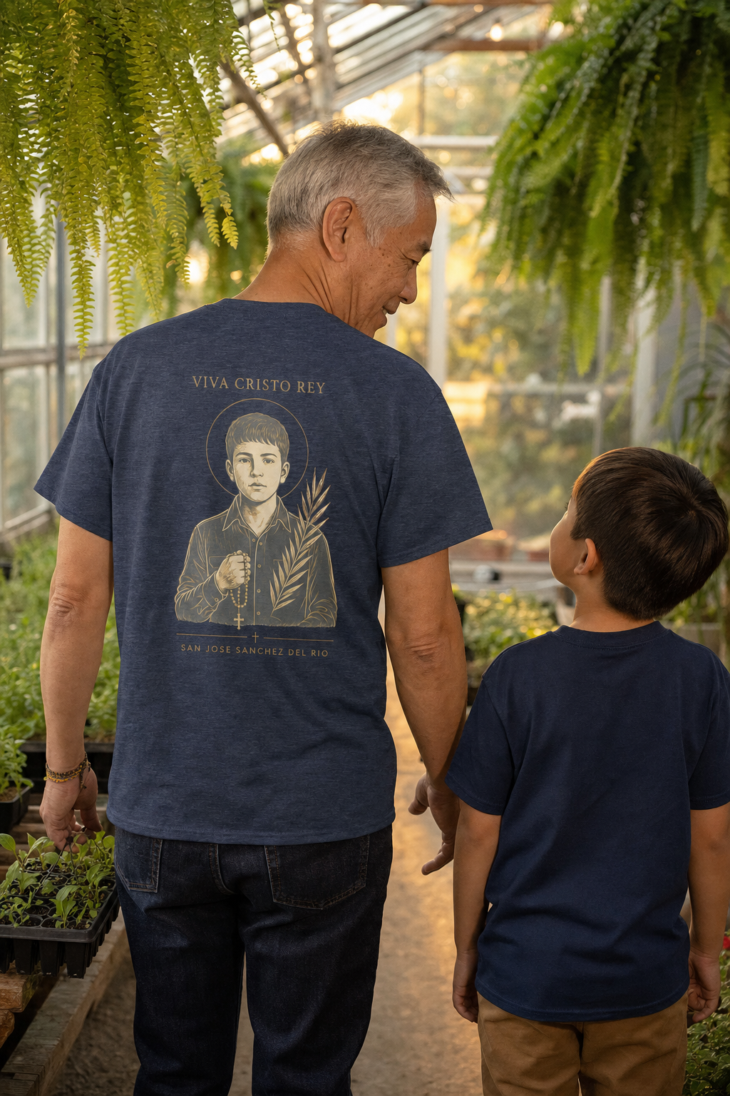 san-jose-sanchez-del-rio-t-shirt lifestyle · Heather Navy