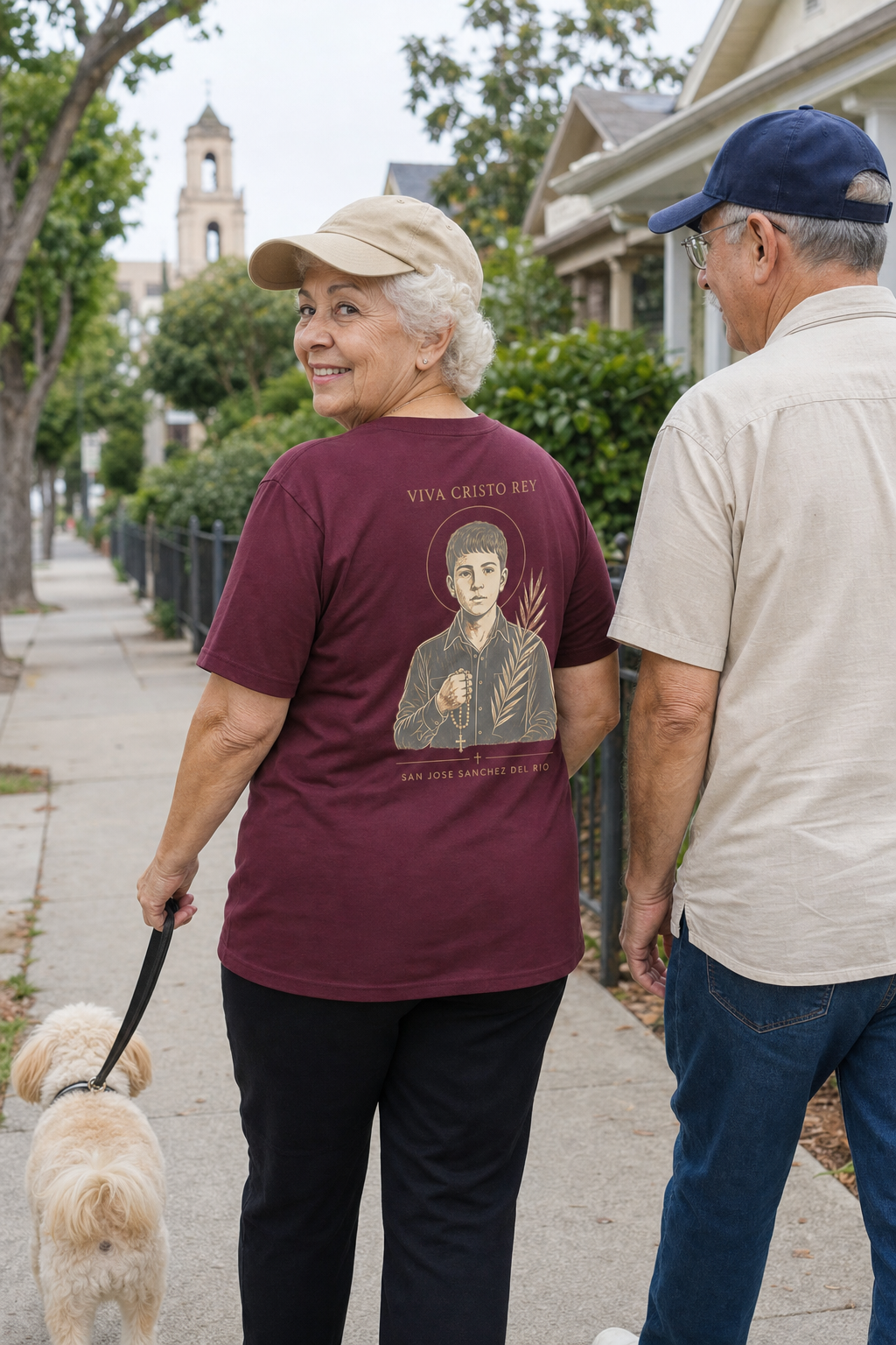 san-jose-sanchez-del-rio-t-shirt lifestyle · Maroon