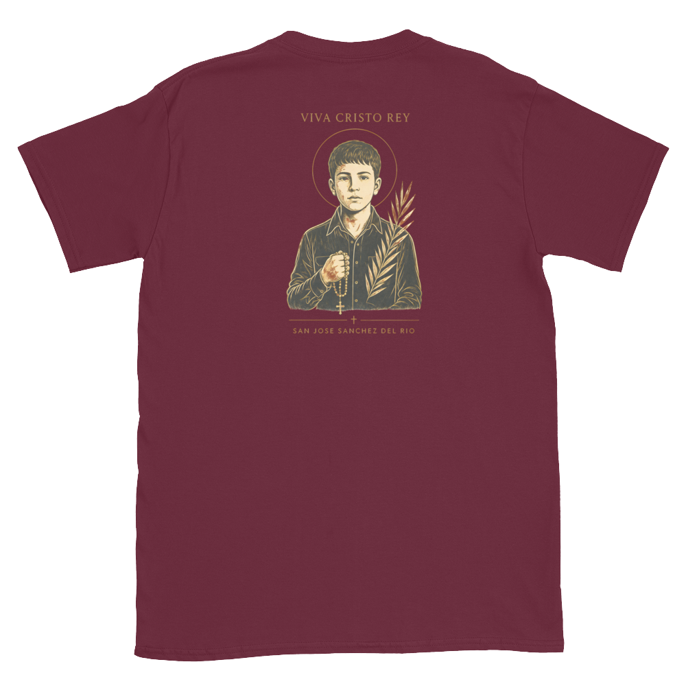 San José Sánchez del Río Tee — back · Maroon