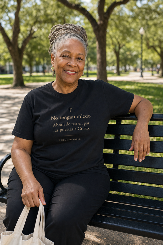 san-juan-pablo-ii-t-shirt lifestyle · Black · bnr-card:womens-clothing