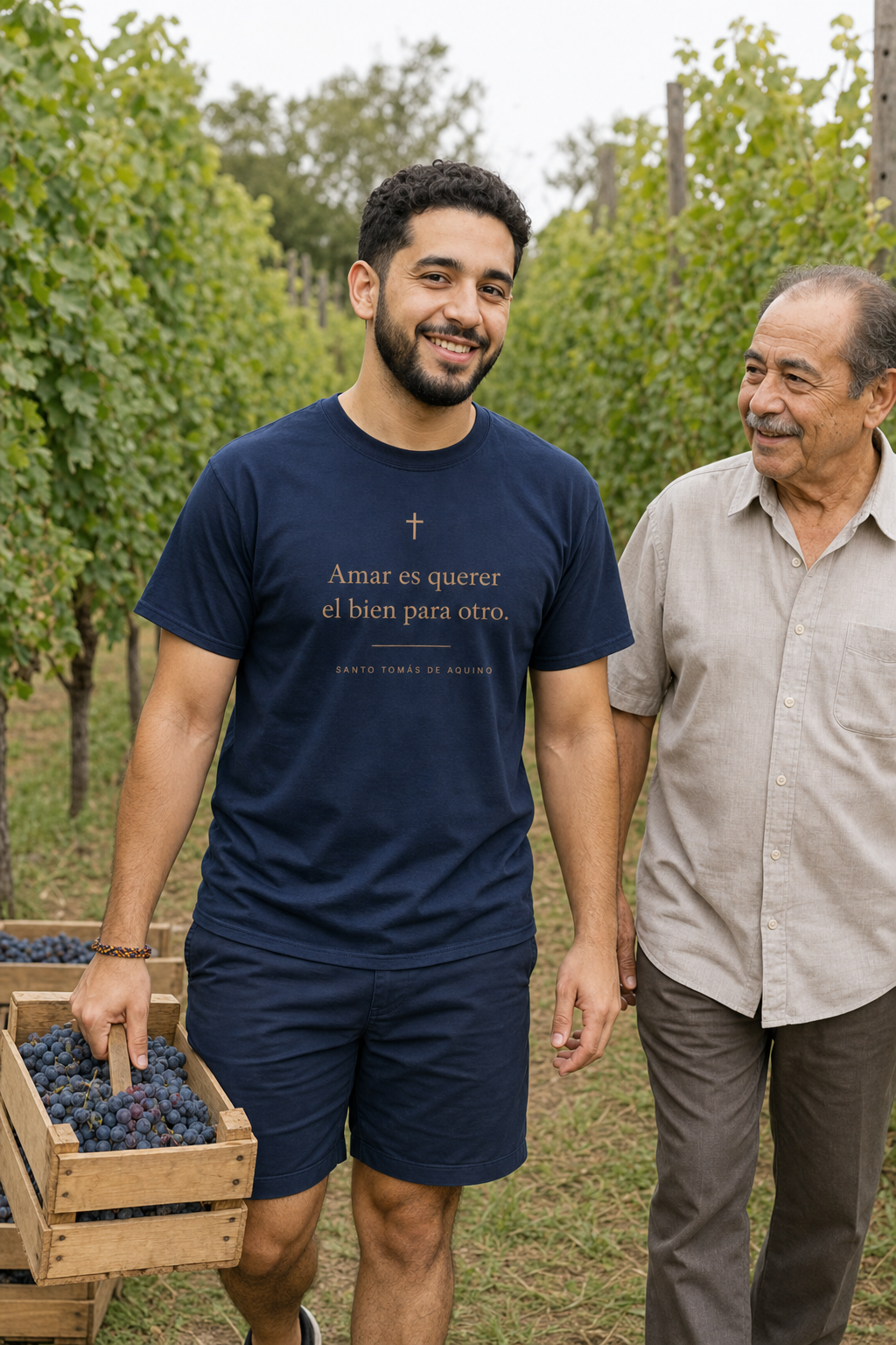 santo-tomas-de-aquino-t-shirt lifestyle · Navy