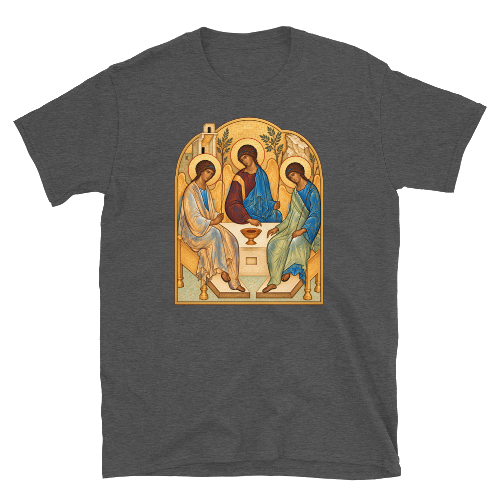 the-holy-trinity-tee Softstyle Flat · Dark Heather Grey