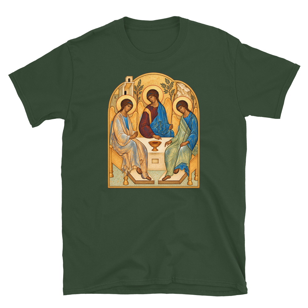 the-holy-trinity-tee Softstyle Flat · Forest Green