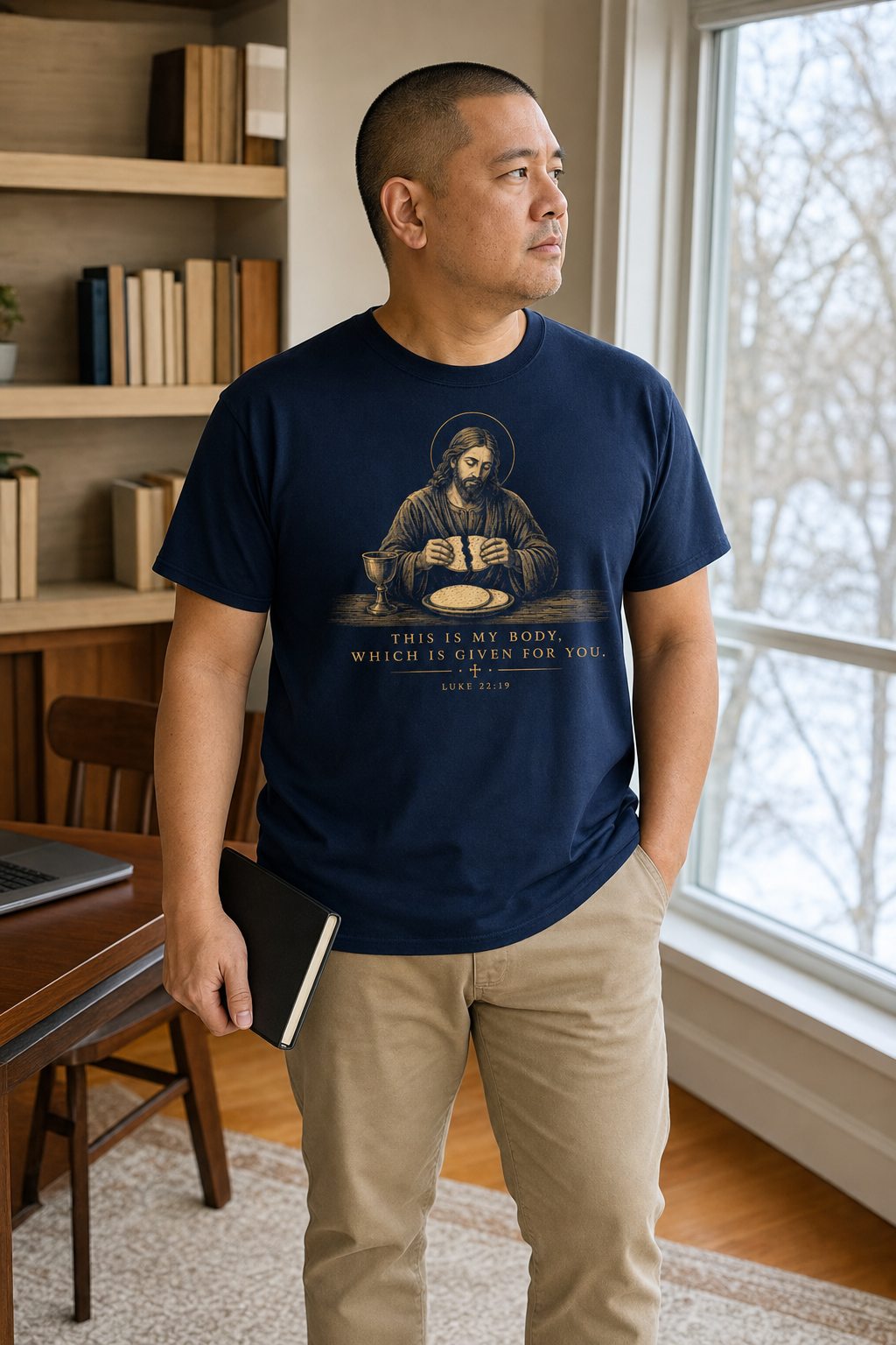 this-is-my-body-t-shirt lifestyle · Navy