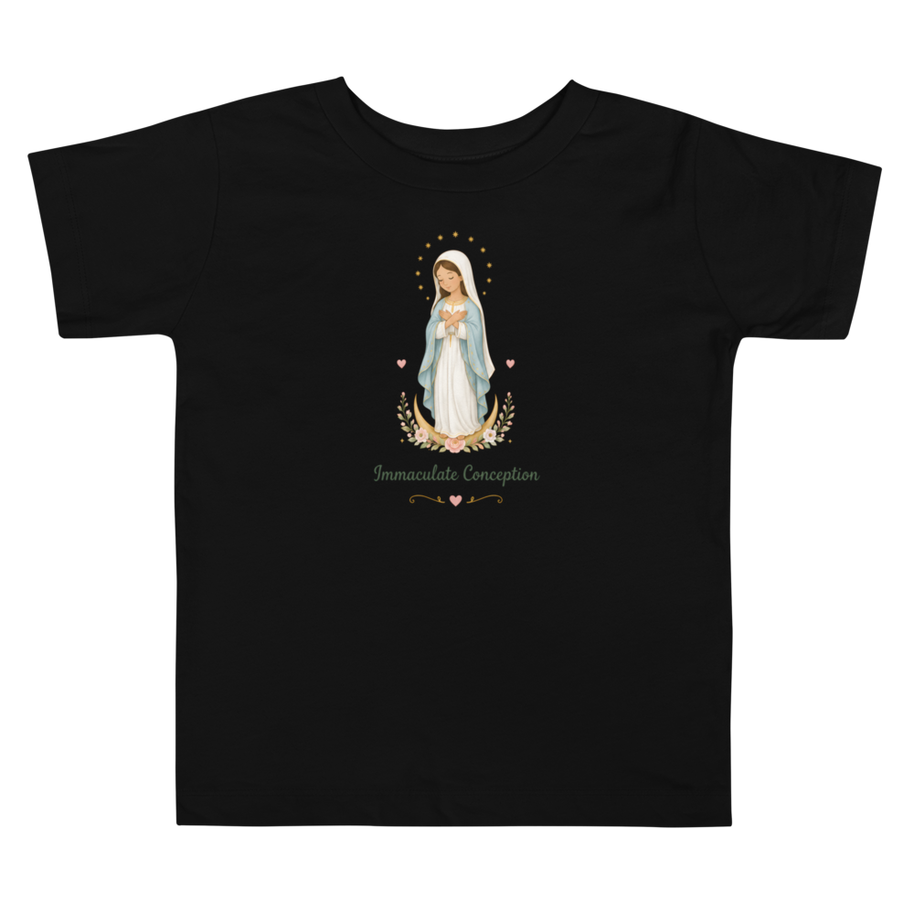 Immaculate Conception Toddler — Printful flat · Black
