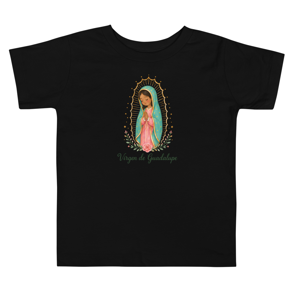 Virgen de Guadalupe Toddler — Printful flat · Black
