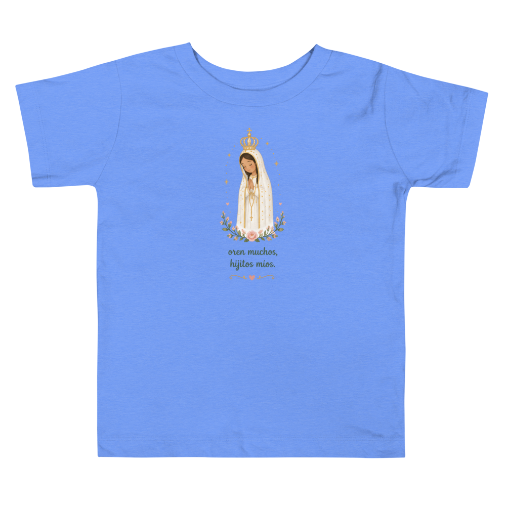 Oren Muchos Fátima Toddler — Printful flat · Heather Columbia Blue