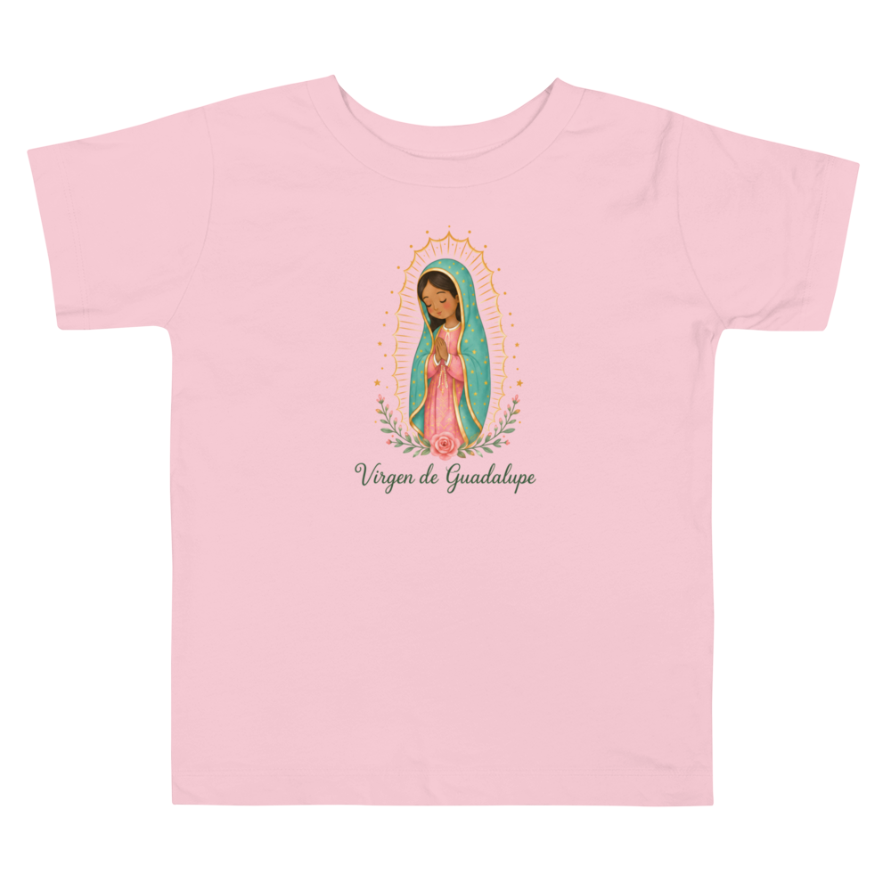 Virgen de Guadalupe Toddler — Printful flat · Pink