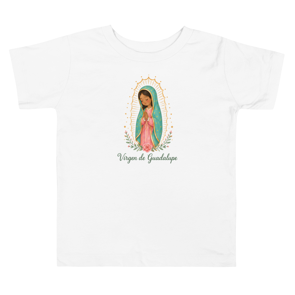 Virgen de Guadalupe Toddler — Printful flat · White