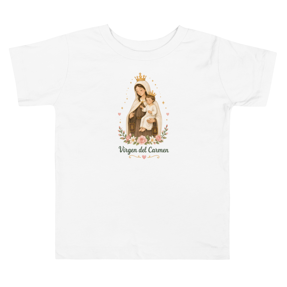 Virgen del Carmen Toddler — Printful flat · White