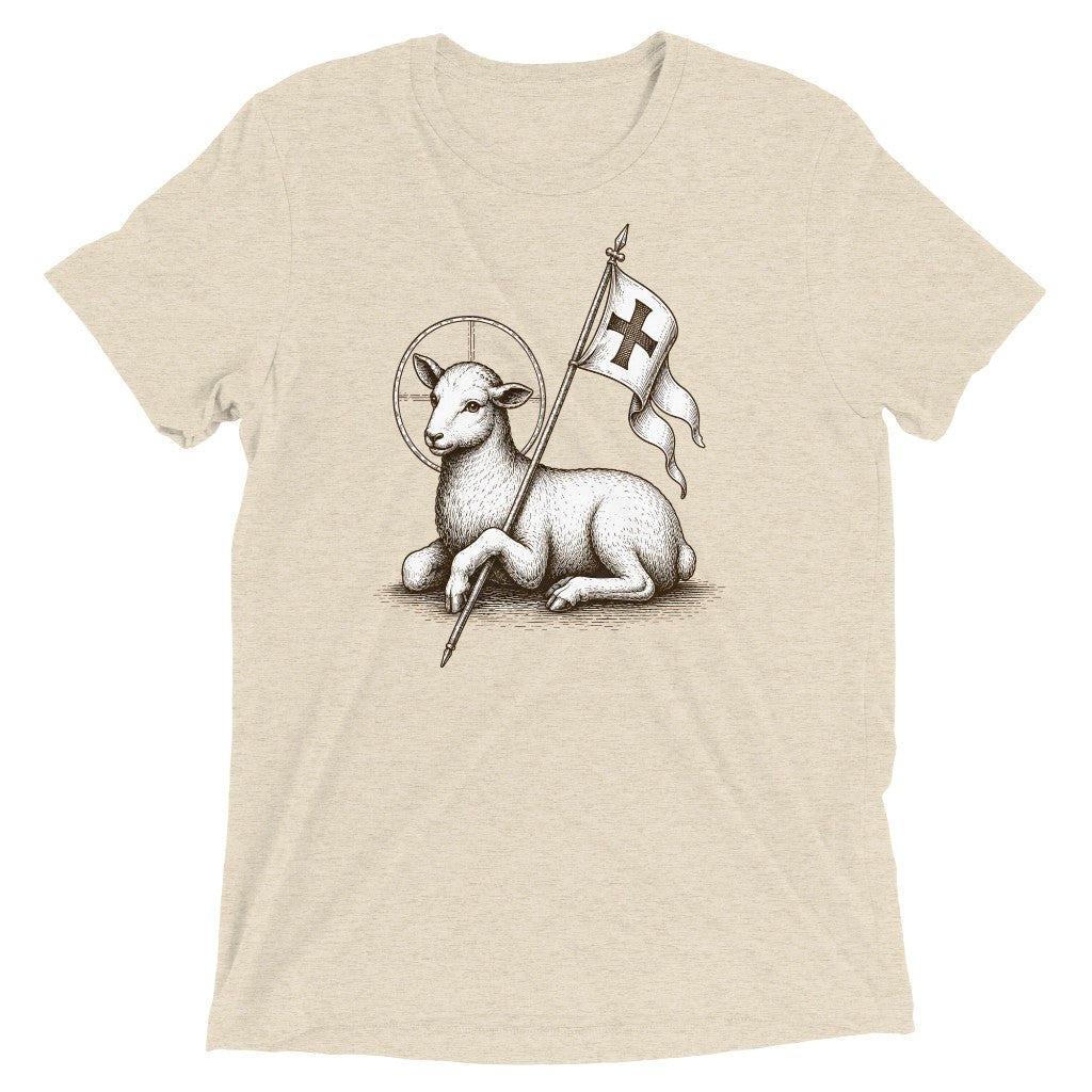 Product mockup — Oatmeal Triblend front