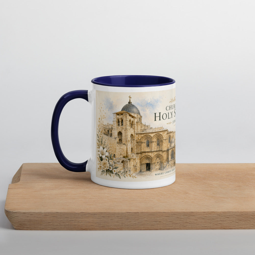 Dark Blue mug — left view