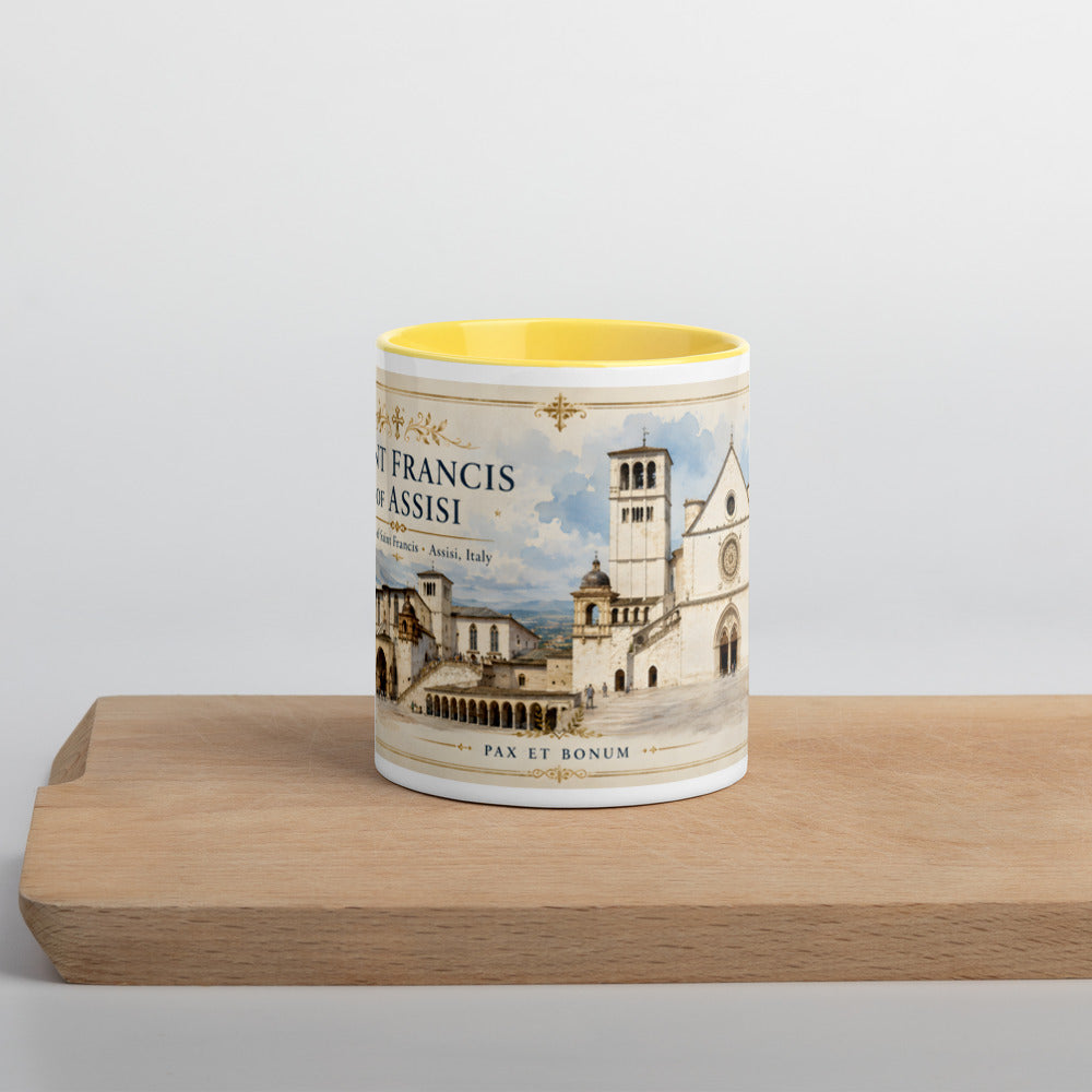Yellow mug — front view