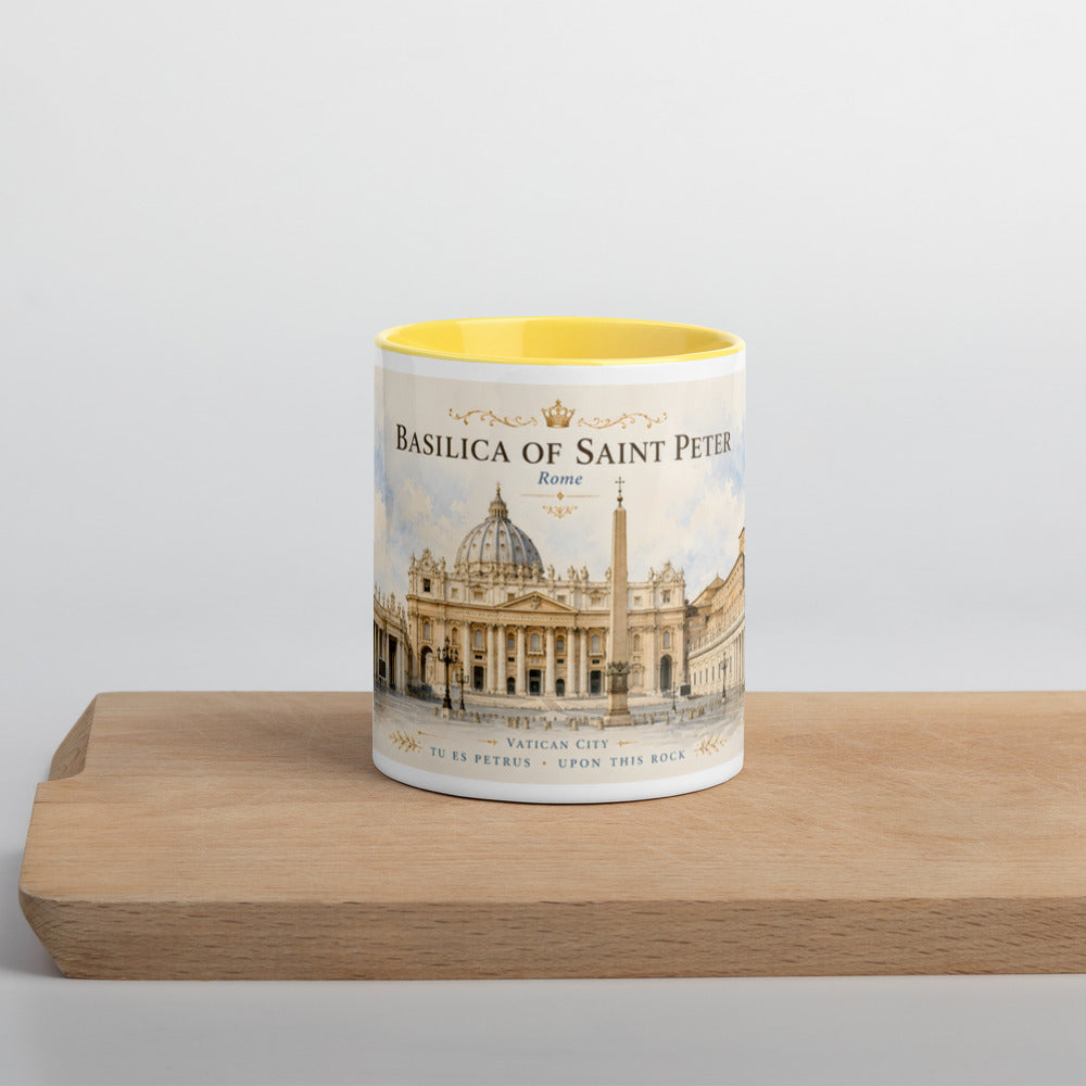 Yellow mug — front view