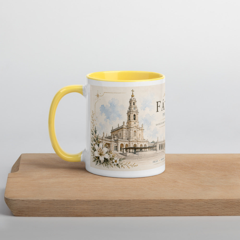 Yellow mug — left view