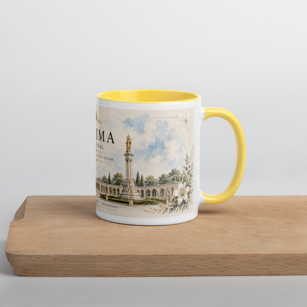 Yellow mug — right view