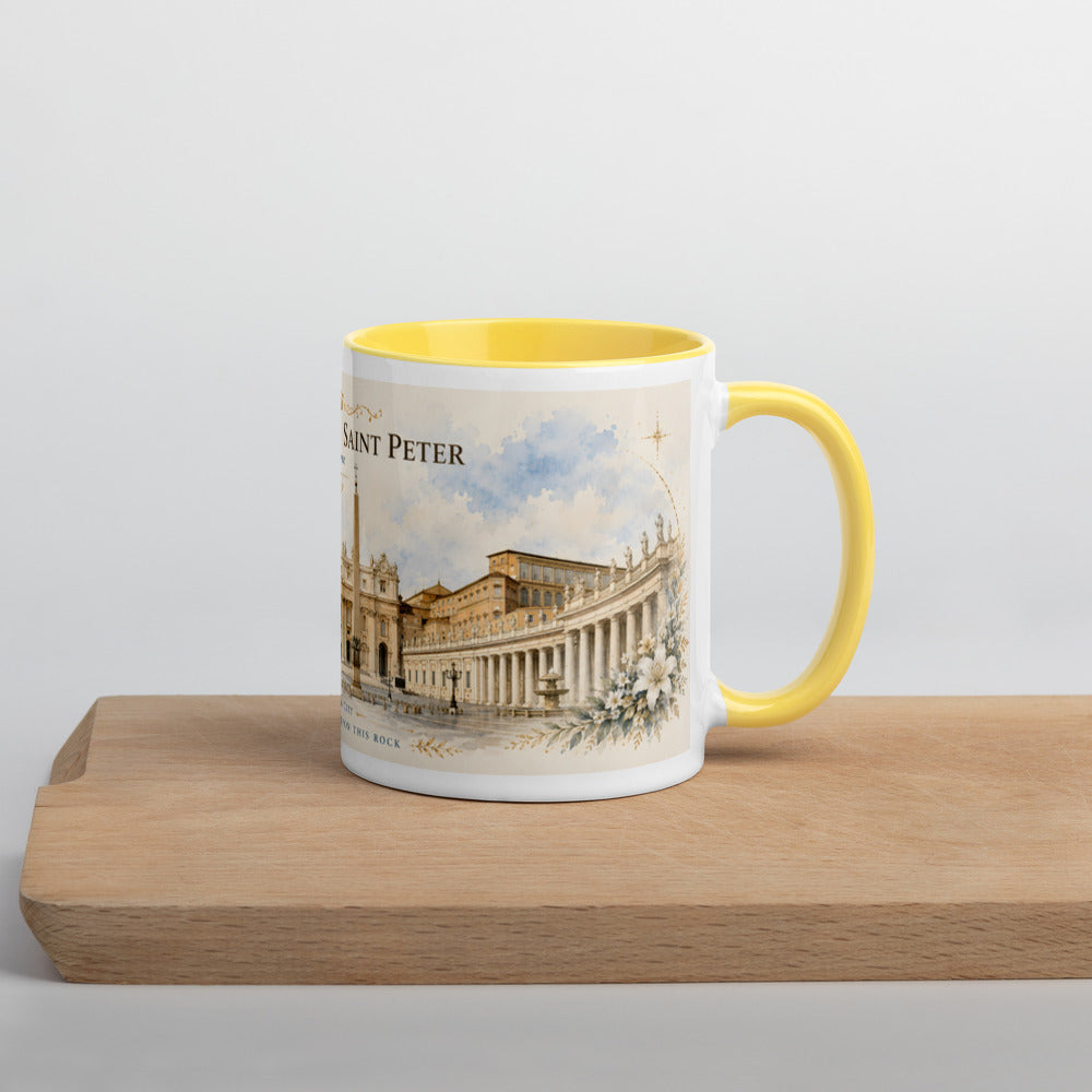 Yellow mug — right view