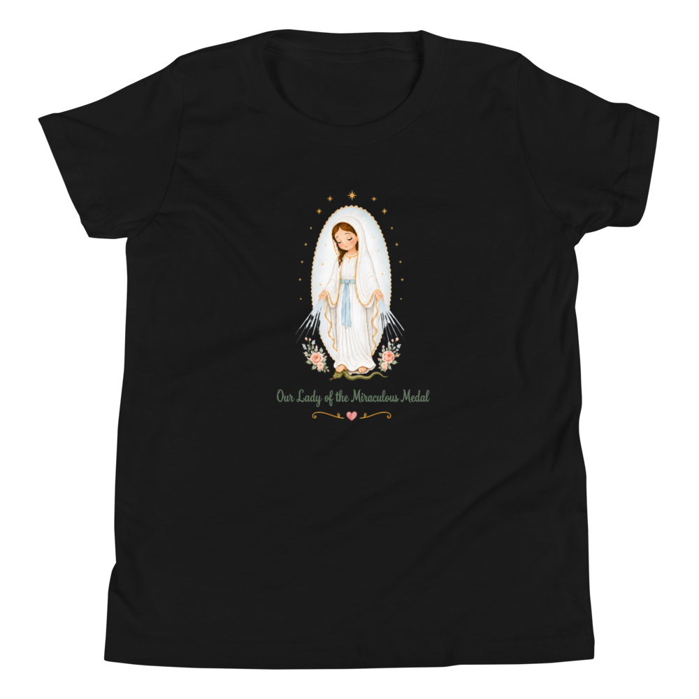 Our Lady of the Miraculous Medal Girls — Printful flat · Black