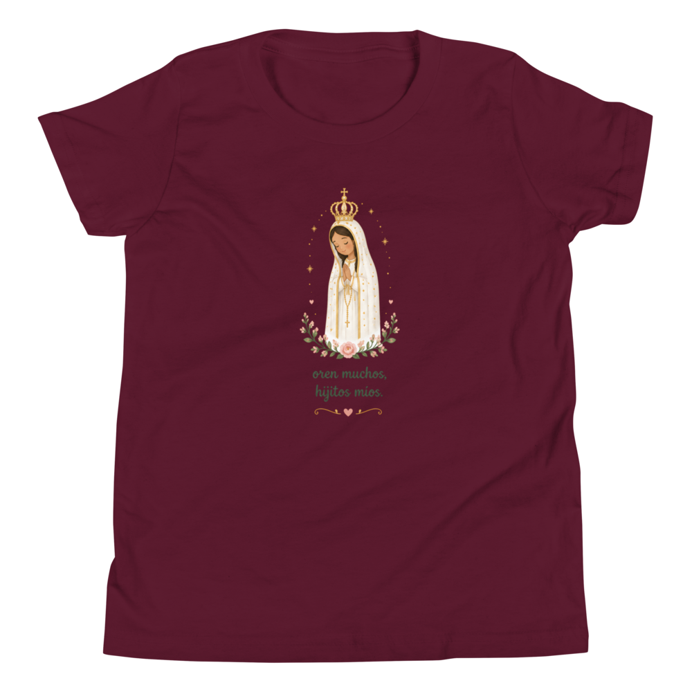 Oren Muchos Fátima Girls — Printful flat · Maroon